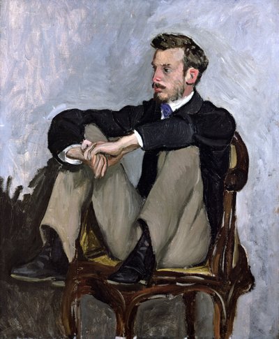 Portrait of Auguste Renoir (1841-1919), 1867 by Jean Frederic Bazille